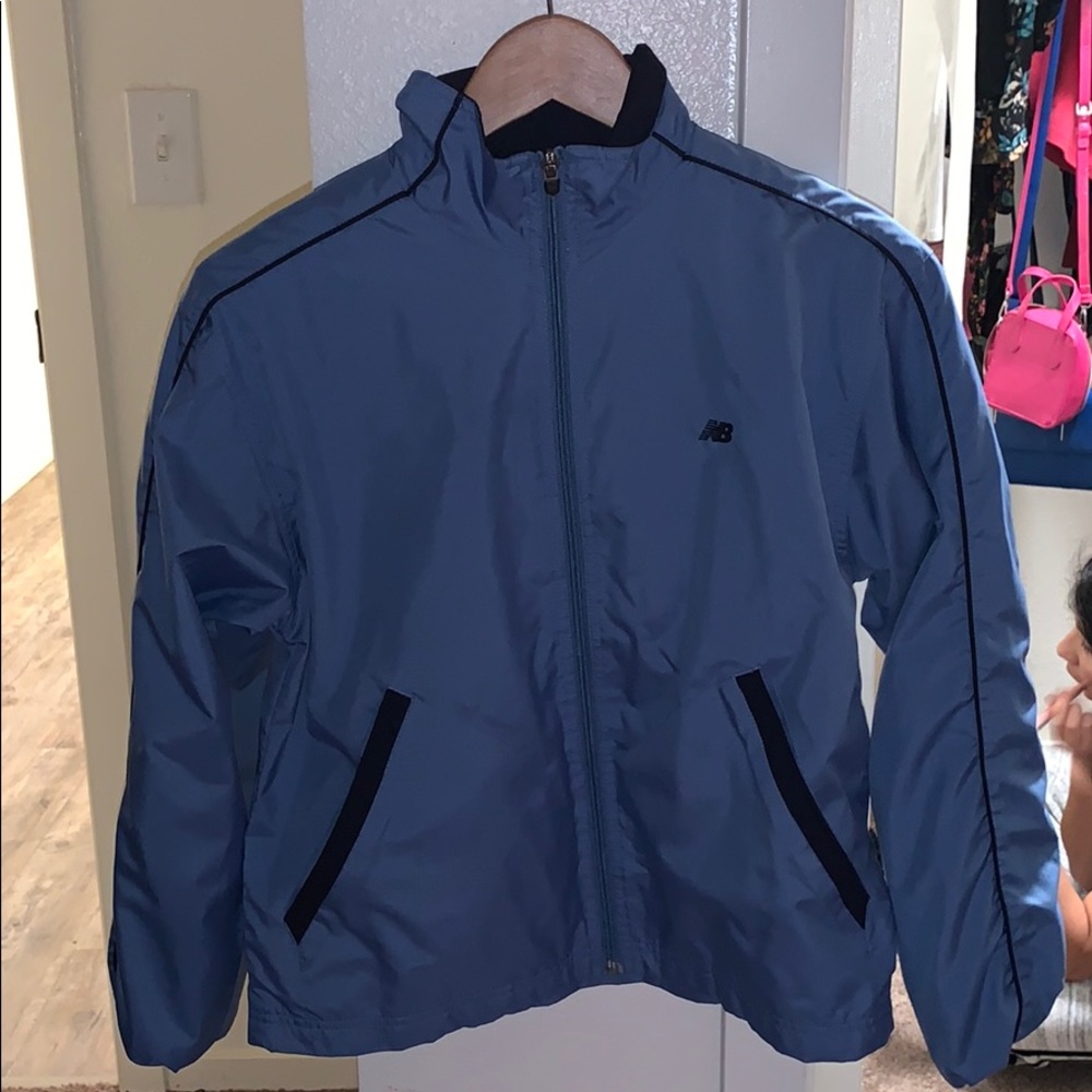 New balance blue wind breaker new